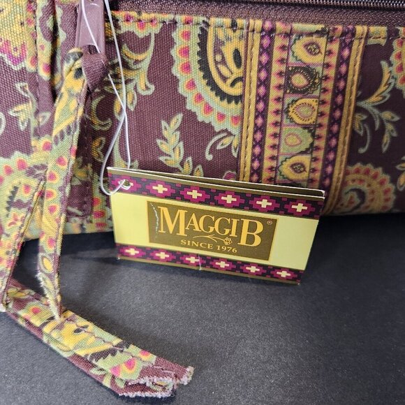 Maggi B French Country Zip Around Paisley Wallet Wristlet - Picture 3 of 10